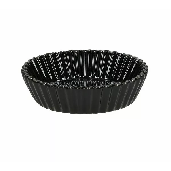 SET 6 pz. MAXI CUP CAKES PORCELLANA diam.10 H2,5 MIGNON NERO --- in eliminazione ---