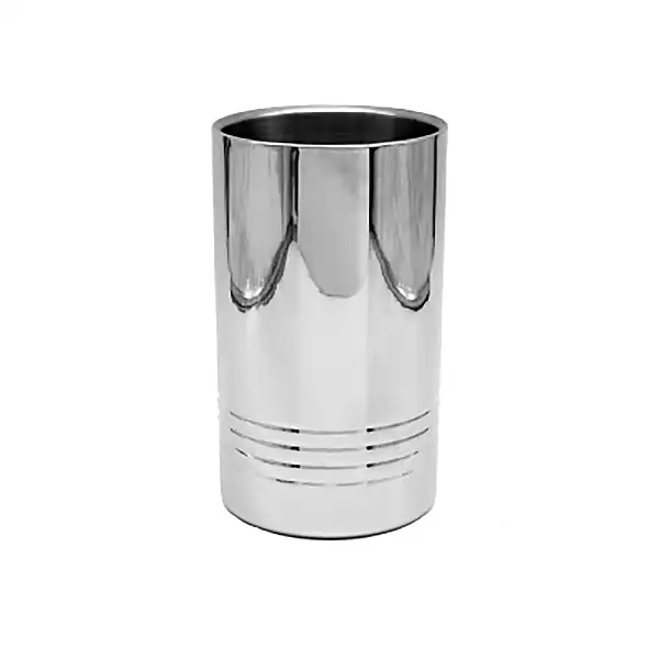 RAFFREDDA BOTTIGLIE IN ACCIAIO SPECCHIATO cm.12x20h