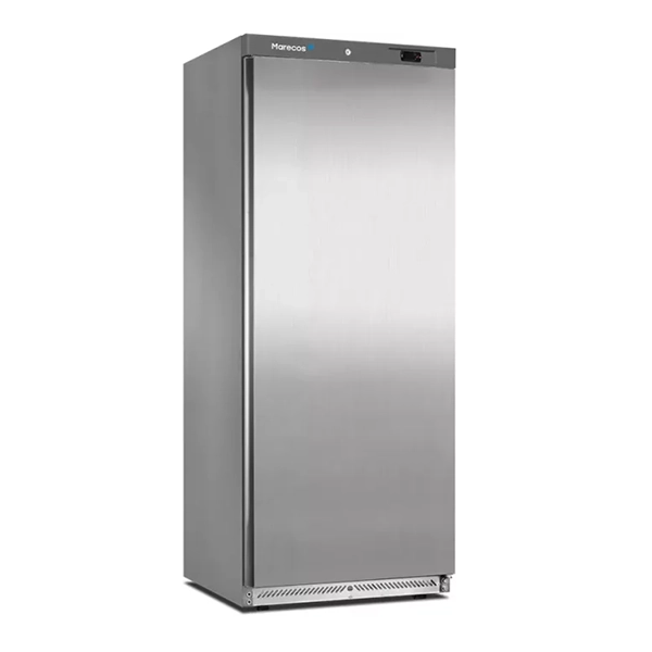 FRIGORIFERO VERTICALE SERIE 600 MARECOS mod. APA 600 PO IN ACCIAIO AISI441 DIMENSIONI mm.750x750x1880H TEMPERATURA +1/+8°C - GAS R600A MONOFASE 230V
