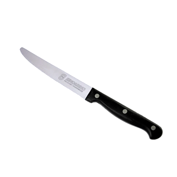 COLTELLO SENO&SENO DA TAVOLA SEGHETTATO LAMA ACCIAIO cm.11 A PUNTA ARROTONDATA prezzo netto offerta 