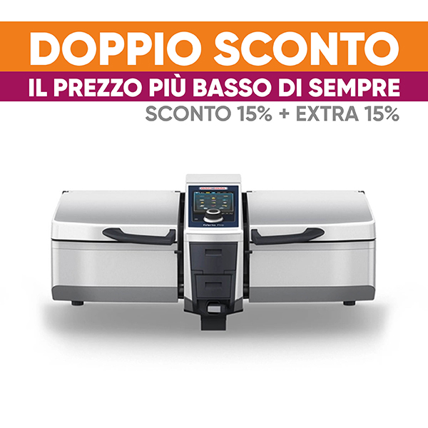 RATIONAL IVARIO 2-XS CON DUE VASCHE DA 17 LITRI TRIFASE400V