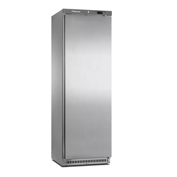 CONGELATORE VERTICALE SERIE 430 MARECOS CON PORTA INOX mod. ACE 430 CS A PO DIMENSIONI mm.590x645x1860H TEMPERATURA -16/-22°C - GAS R600A MONOFASE 230V
