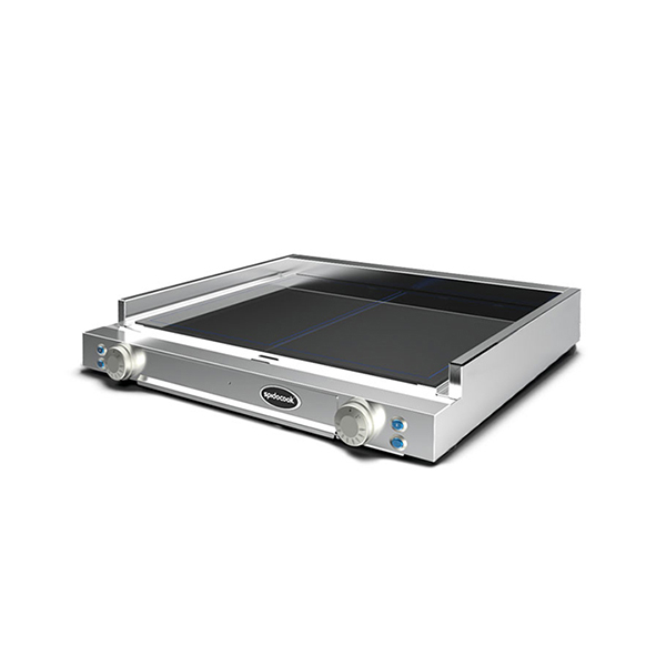 FRYTOP SPIDOCOOK DOPPIO LISCIO cm.69,3x65,4x12,9  5000 W