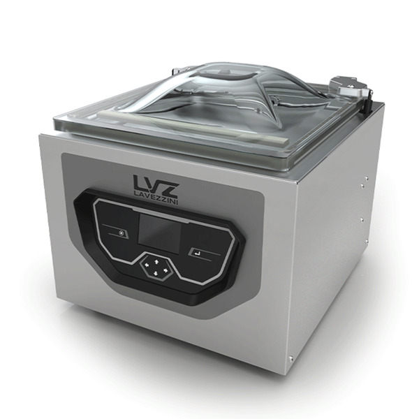 CONFEZIONATRICE SOTTOVUOTO A CAMPANA DA BANCO barra cm.40 LAVEZZINI LAX 400 cm.51x56x45H - MONOFASE 220V kW 1,15