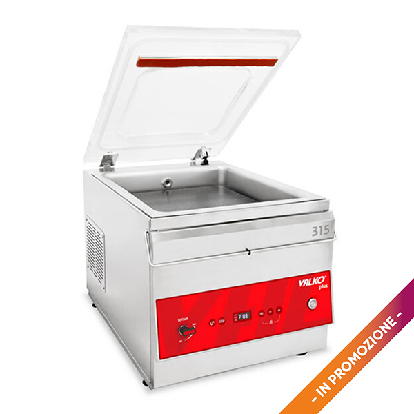 CONFEZIONATRICE SOTTOVUOTO A CAMPANA DA BANCO barra cm.31.5  VALKO PLUS mod. 20/315 cm.39x54x35H - 220V POT. 900W