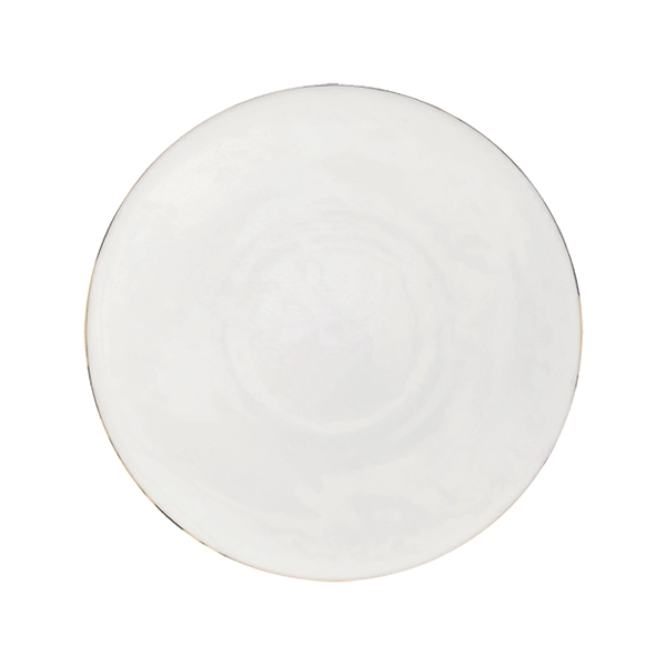 PIATTO BONE CHINA PIANO SILK BORDO ORO cm.31